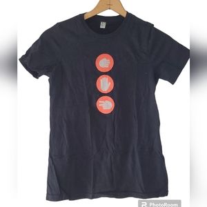 Womans Band Tee, Sting & Peter Gabriel, Size Small